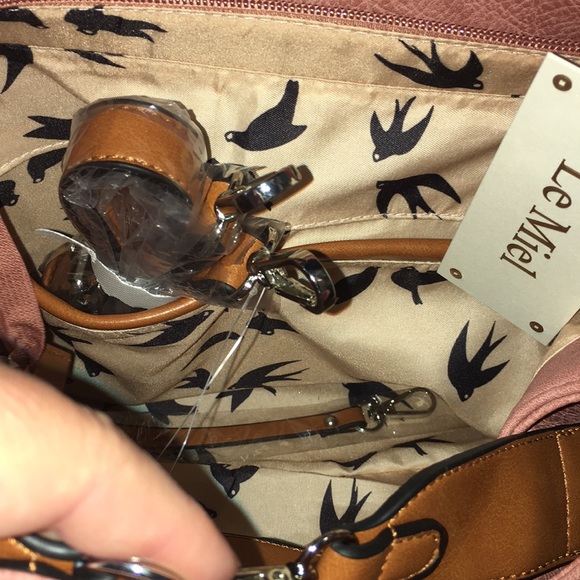 Boutique perforated hobo handbag blush - Picture 9 of 10